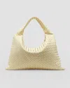 Bottega Veneta Large Hop Bag In 3325 Camomile M Bras