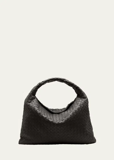 Bottega Veneta Large Hop Shoulder Bag In Black