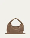 Bottega Veneta Large Leather Hop Shoulder Bag In Brown