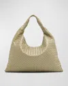 Bottega Veneta Large Hop Shoulder Bag In Travertine-muse
