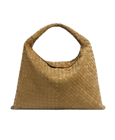 Bottega Veneta Large Hop Bag In Brown
