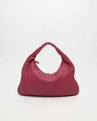 Bottega Veneta Large Intrecciato Hobo Bag In Pink