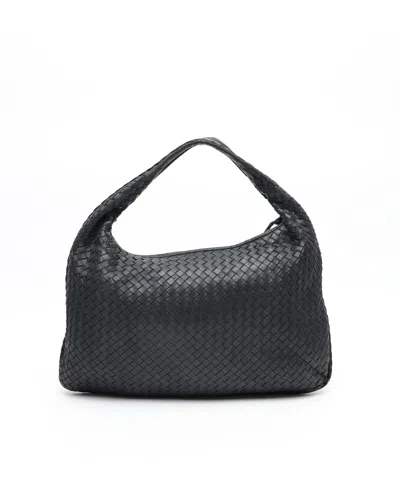 Bottega Veneta Large Intrecciato Hobo Bag In Black
