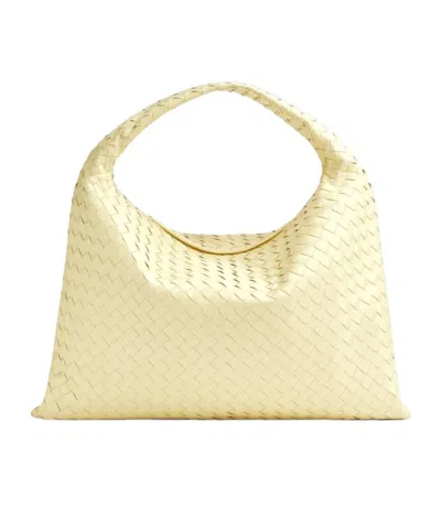 Bottega Veneta Large Intrecciato Hop Bag In Nude | ModeSens