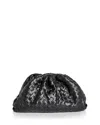 Bottega Veneta Intrecciato Leather Pouch In Black