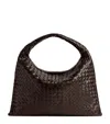 Bottega Veneta Womens Fondant Intrecciato-weave Medium Leather Hobo Bag In Brown