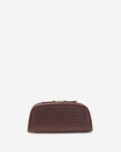 Bottega Veneta Large Nodo Pouch In Brown