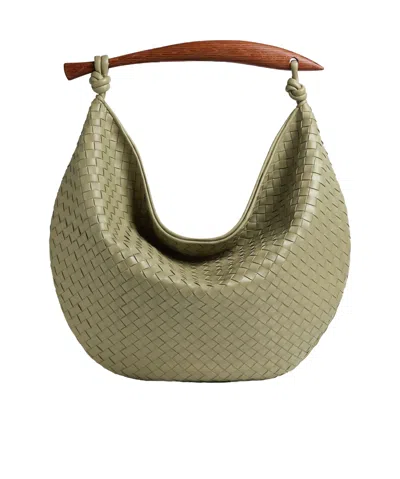 Bottega Veneta Large Numbered Handbag In Nude