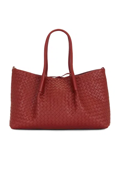 Bottega Veneta Large Pinacoteca Bag In Rust  Deep Mahogany  & Muse Brass