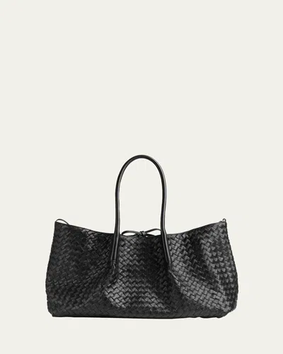 Bottega Veneta Large Pinacoteca Reversible Leather Tote Bag In Black
