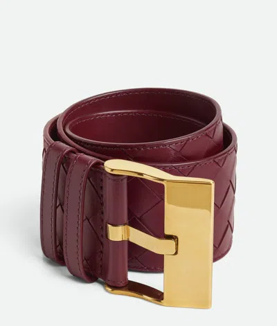 Bottega Veneta Large Watch Belt In Barolo