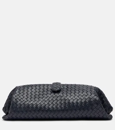 Bottega Veneta Lauren 1979 Intrecciato Leather Clutch In Black