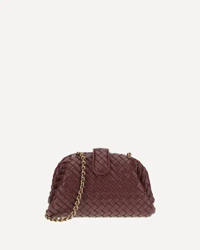 Bottega Veneta Lauren 1980 Clutch Bag In Burgundy