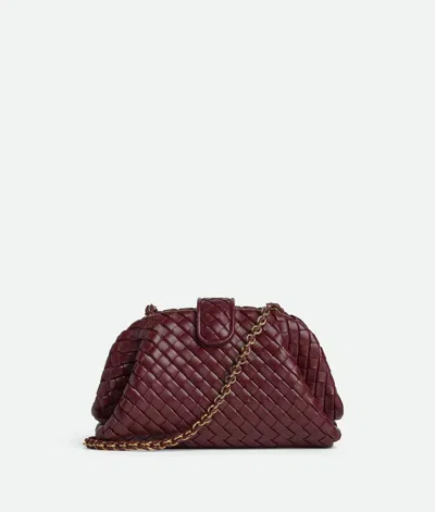 Bottega Veneta "lauren 1980" Crossbody Clutch In Burgundy