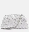 Bottega Veneta Lauren 1980 Medium Leather Clutch In Silver