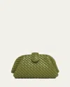 Bottega Veneta Lauren 1980 Mini Clutch Bag With Chain Strap In 2498 Matcha-muse Brass