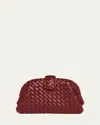 Bottega Veneta Lauren 1980 Mini Clutch Bag With Chain Strap In Barolo