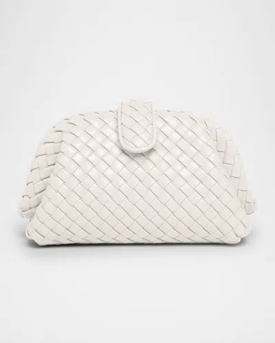 Bottega Veneta Lauren 1980 Mini Clutch Bag With Chain Strap In White