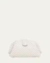 Bottega Veneta Lauren 1980 Mini Clutch Bag With Chain Strap In Chalk