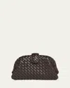 Bottega Veneta Lauren 1980 Teen Leather Clutch In Brown