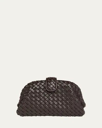 Bottega Veneta Lauren 1980 Teen Leather Clutch In Fondant