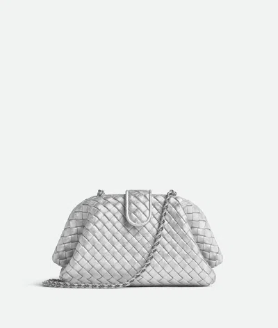 Bottega Veneta Small Lauren 1980 In Silver