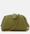 Bottega Veneta Lauren 1980 Small Intrecciato Leather Clutch In Green