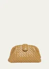 Bottega Veneta Lauren 1980 Teen Clutch Bag With Chain In Brown