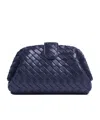 Bottega Veneta Lauren 1980 Teen Clutch Chain Shoulder Bag In Blue