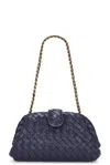 Bottega Veneta Lauren 1980 Teen Clutch Bag With Chain In Purple