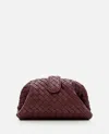 Bottega Veneta Mini Lauren 1980 Clutch W/ Chain In Red