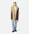 Bottega Veneta Leather And Shearling Gilet In Brown