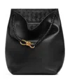 Bottega Veneta Leather Andiamo Bucket Bag In Black