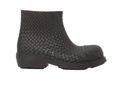 Pre-owned Bottega Veneta Leather Ankle Boot (women's) Sneakers In Black