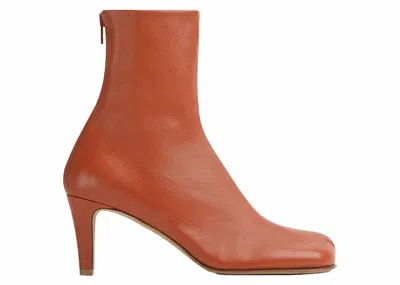 Pre-owned Bottega Veneta Leather Ankle Boot (women's) Sneakers In Brown
