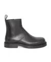 Bottega Veneta Leather Ankle Boots In Black
