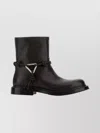 Bottega Veneta Leather Ankle Boots Featuring Decorative Hardware In Brown
