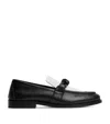 Bottega Veneta Astaire Metal Knot Leather Loafers In Black
