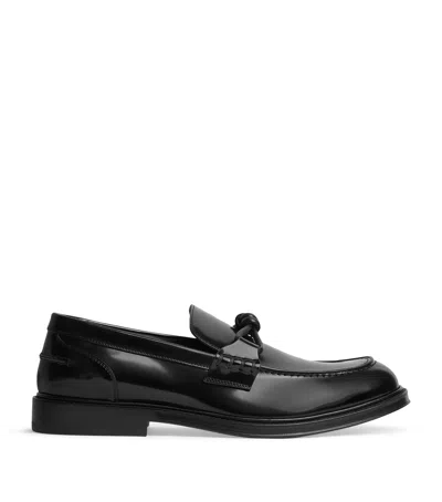 BOTTEGA VENETA LEATHER ASTAIRE LOAFERS