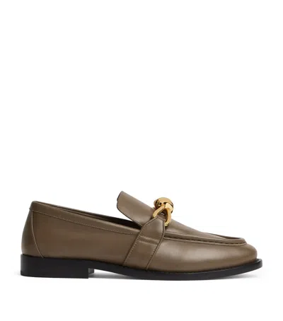 BOTTEGA VENETA LEATHER ASTAIRE LOAFERS