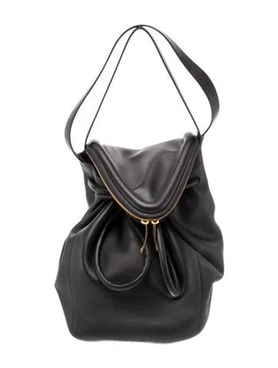 Pre-owned Bottega Veneta Leather Backpack In Black