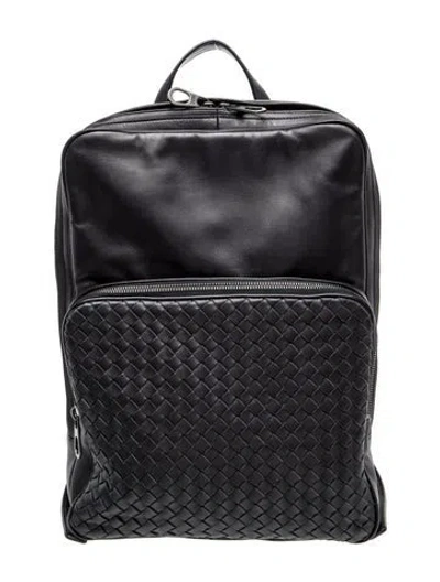 Pre-owned Bottega Veneta Leather Backpack In Black