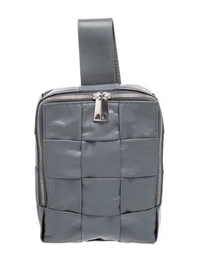 Pre-owned Bottega Veneta Leather Backpack In Gray