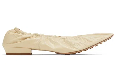 Pre-owned Bottega Veneta Leather Ballet Flat (women's) Sneakers In Light Brown