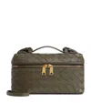 Bottega Veneta Bang Bang Intrecciato Leather Vanity Case In Green