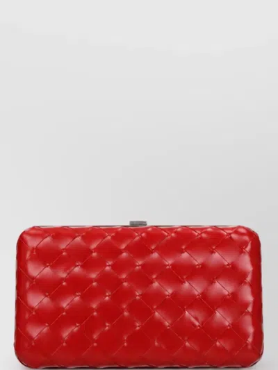 Bottega Veneta Leather Belt Bag In Red