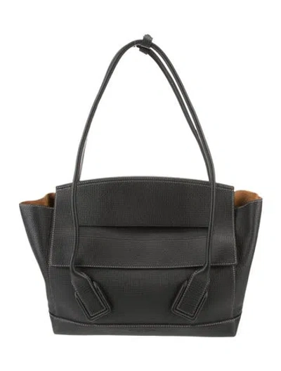 Pre-owned Bottega Veneta Leather Belt Bag In Black