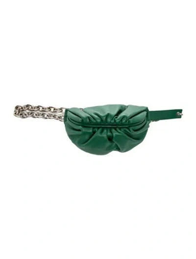 Pre-owned Bottega Veneta Leather Belt Bag Mini In Green