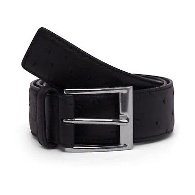 Pre-owned Bottega Veneta Leather Belt In Black
