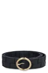 Bottega Veneta Women's Leather Belt In Blue